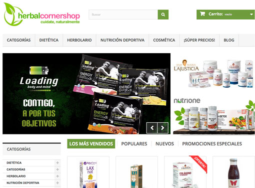 Tienda online Herbalcornershop.com