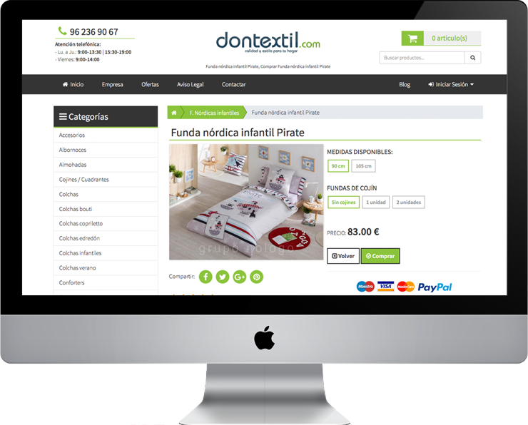 Tienda online dontextil.com