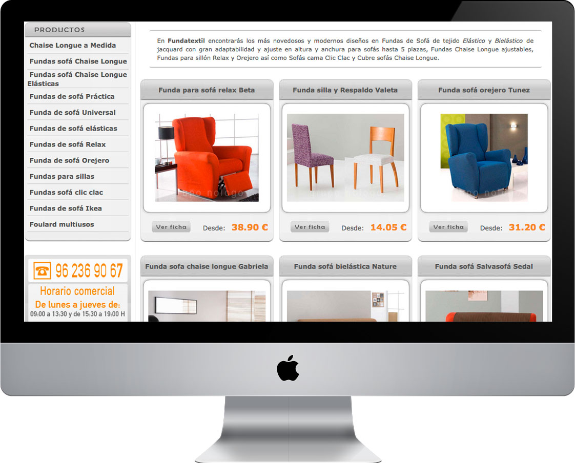 Venta online fundas de sofas