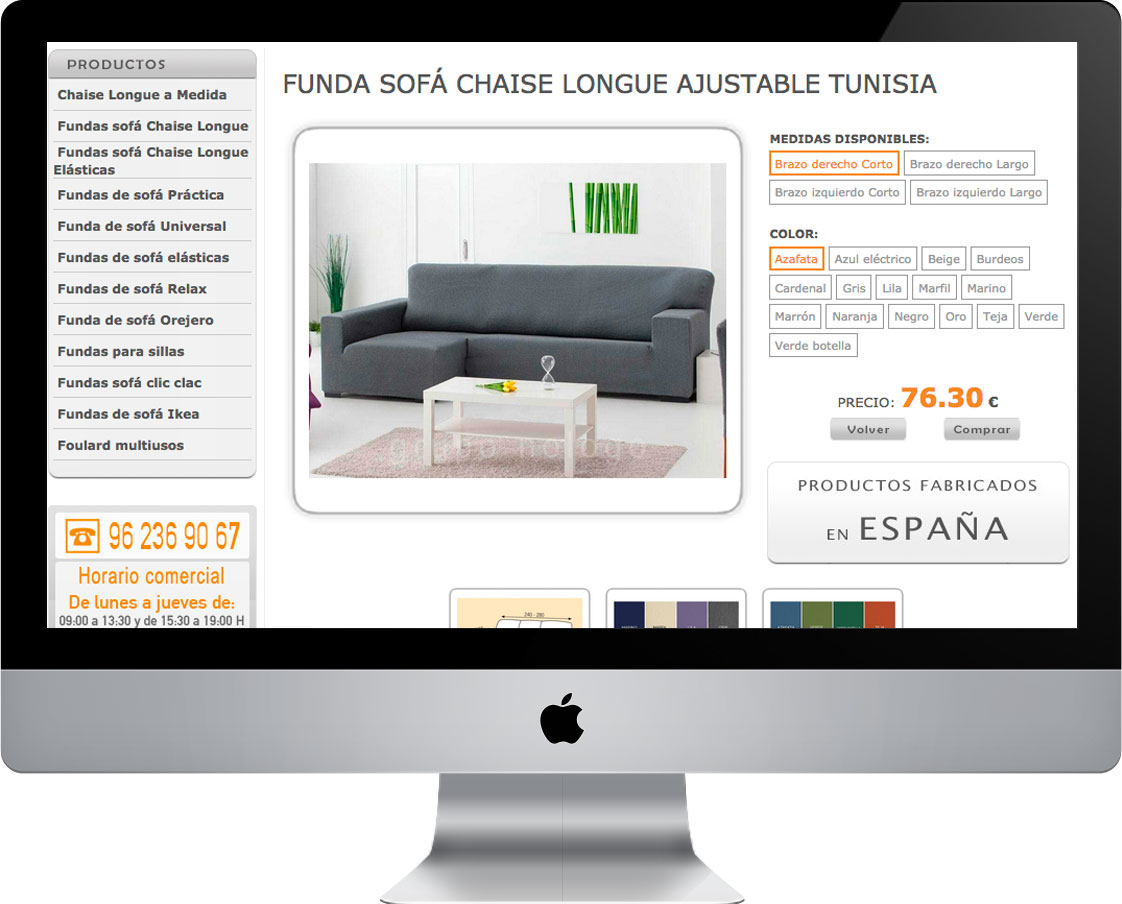 Comprar online fundas para sofa