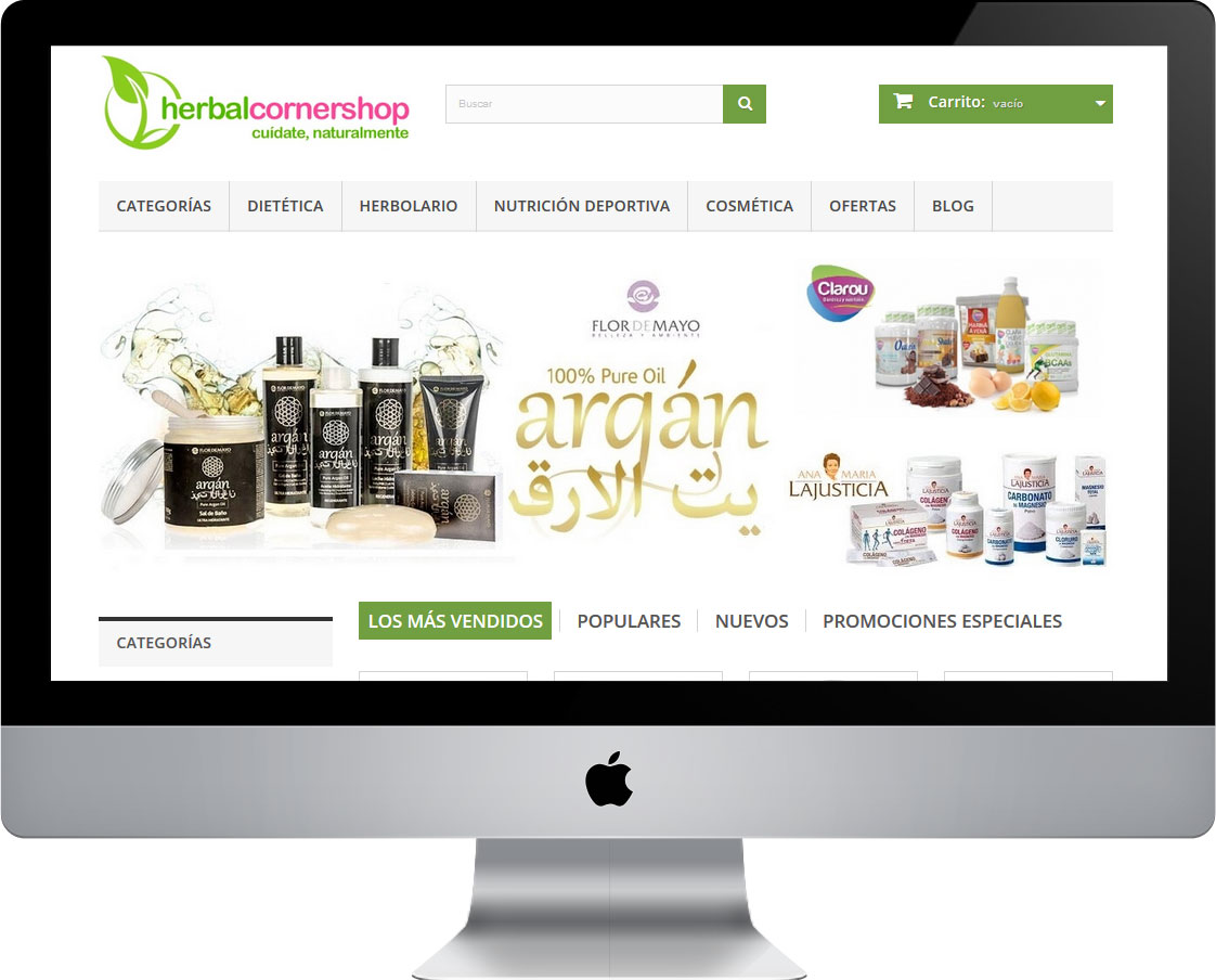 Tienda online herbalcornershop.com